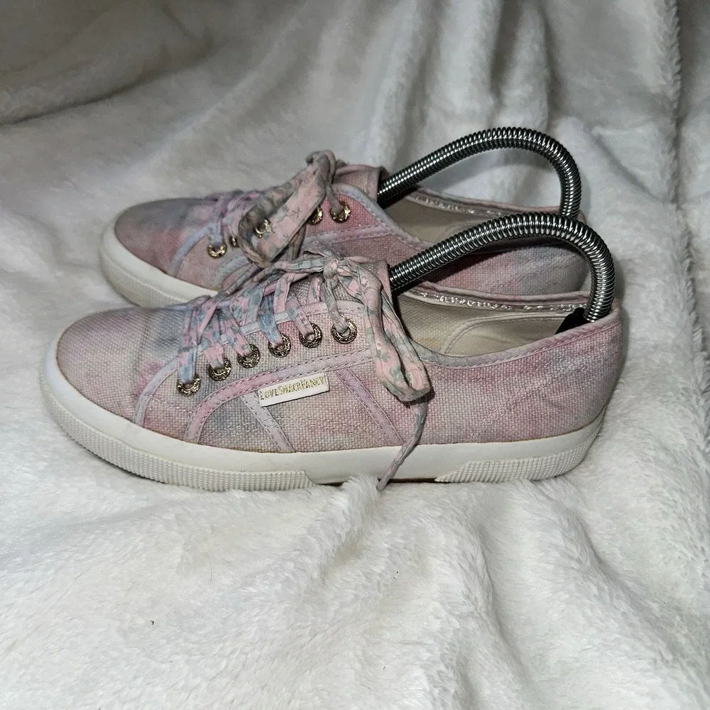 LoveShackFancy x Superga Pink Tie Dye Sneakers Shoe‎ 8/39 Low Top Floral Cottage